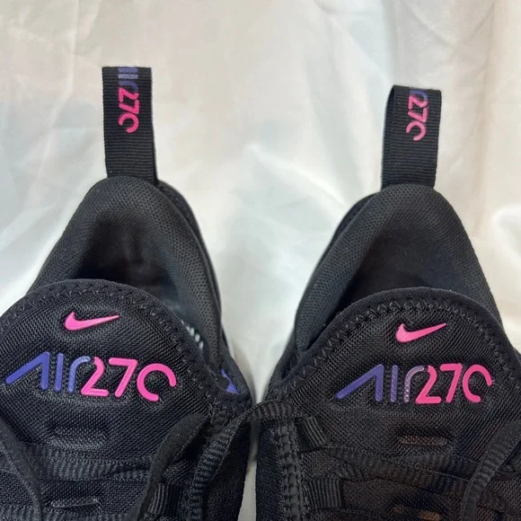 Nike Air Max 270 Black with Purple and Pink Accents - Picture 10 of 10